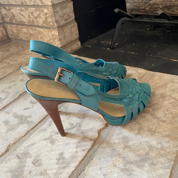 Nine West leather heel Sz 8 - Picture 2 of 7
